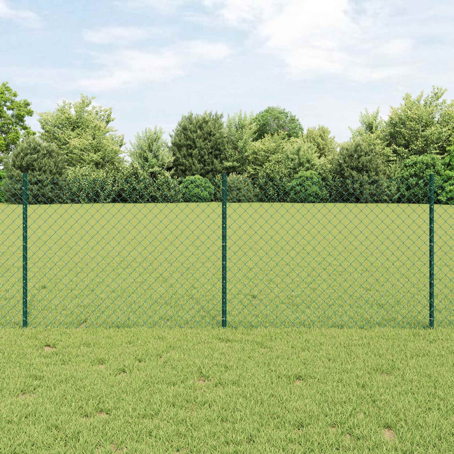 Fence with Post Green