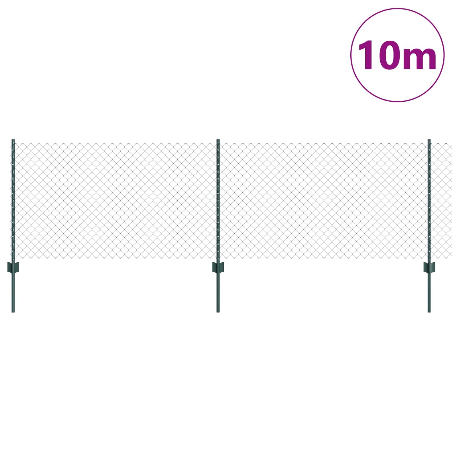 Fence with Post Green