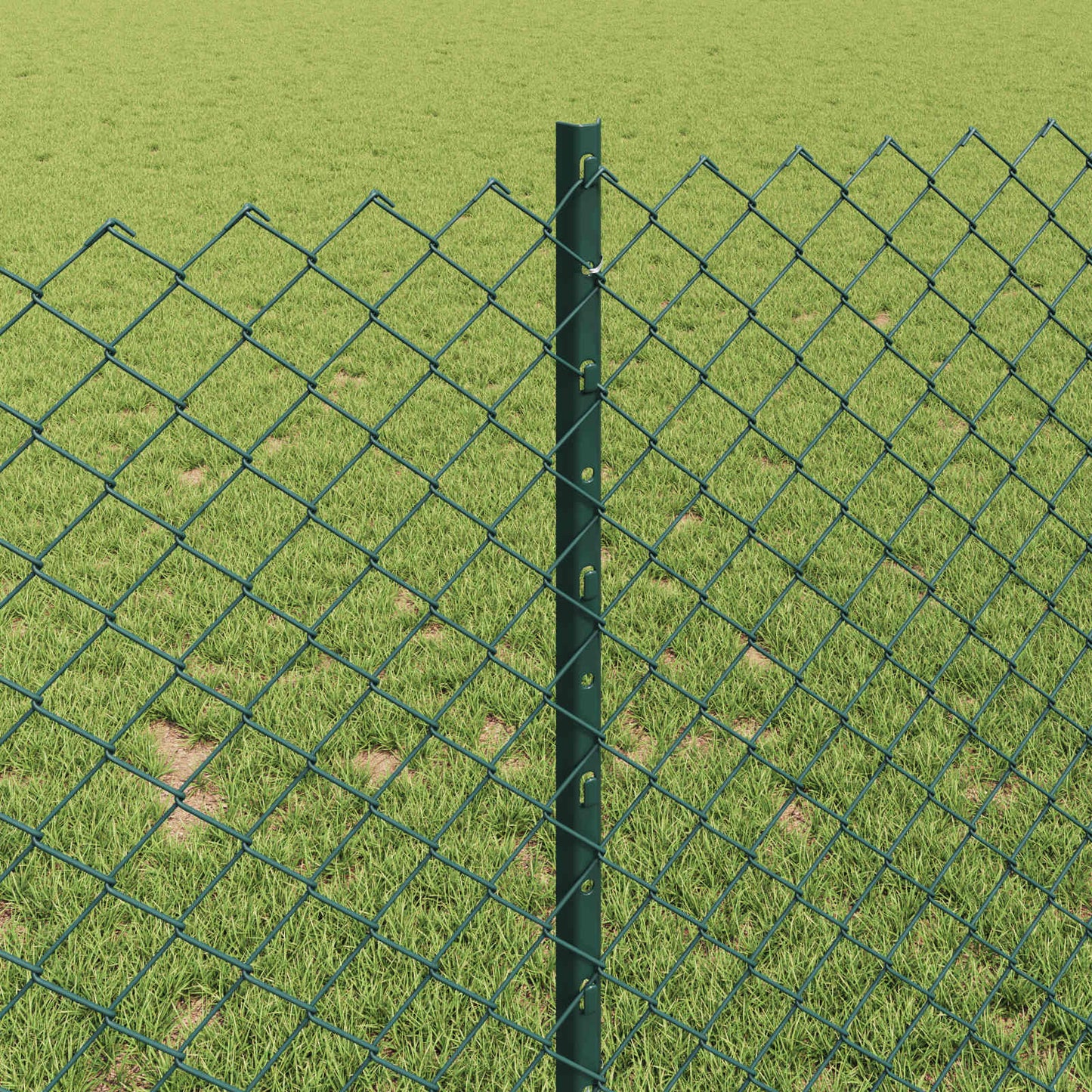 Fence with Post Green