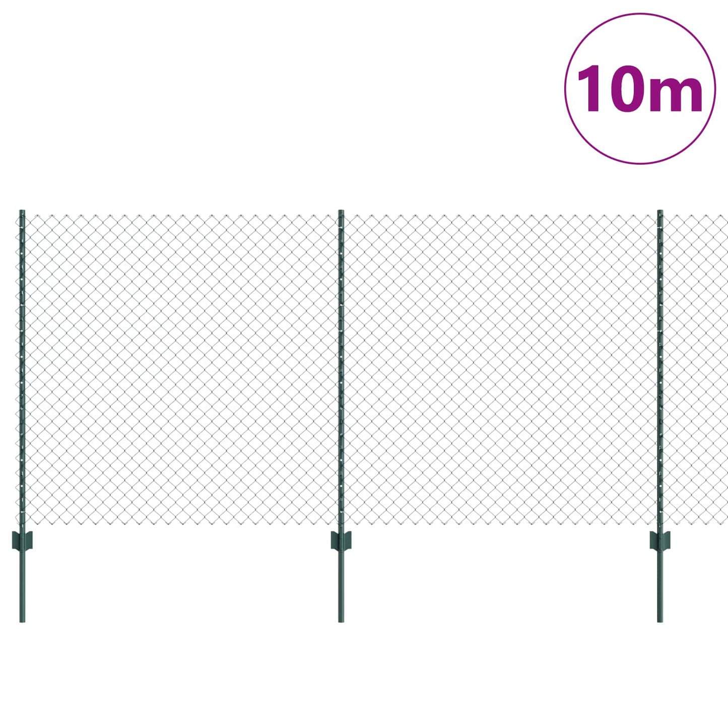 Fence with Post Green
