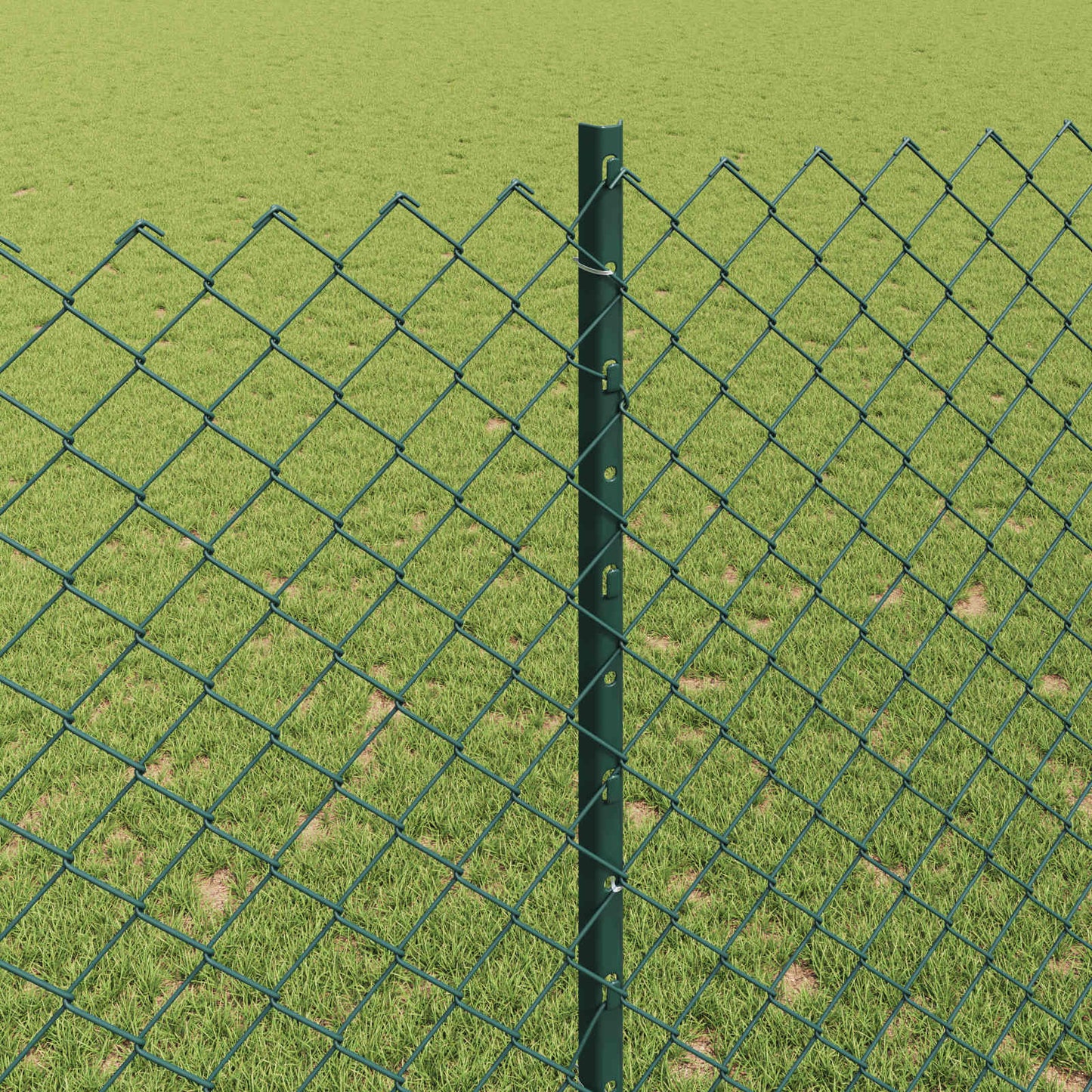 Fence with Post Green
