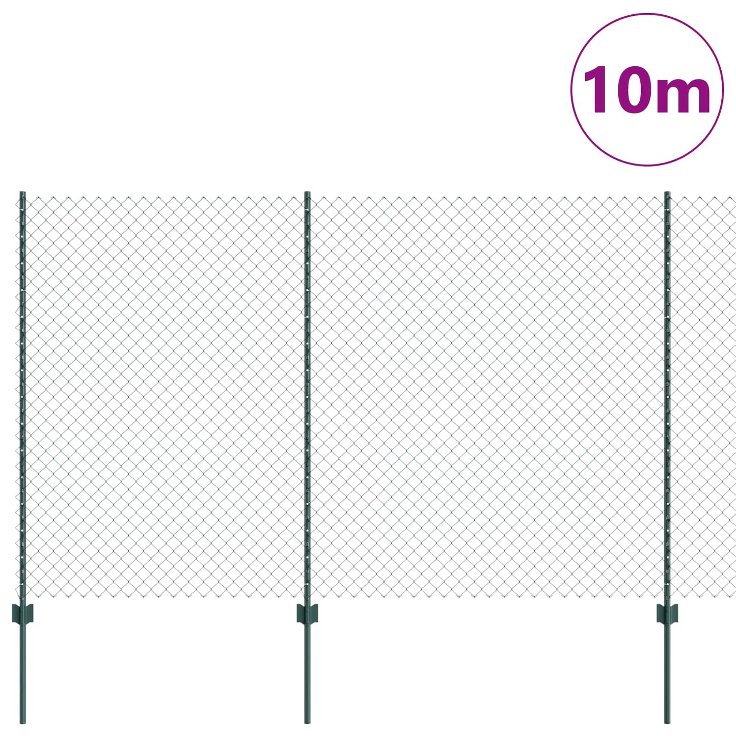 Fence with Post Green
