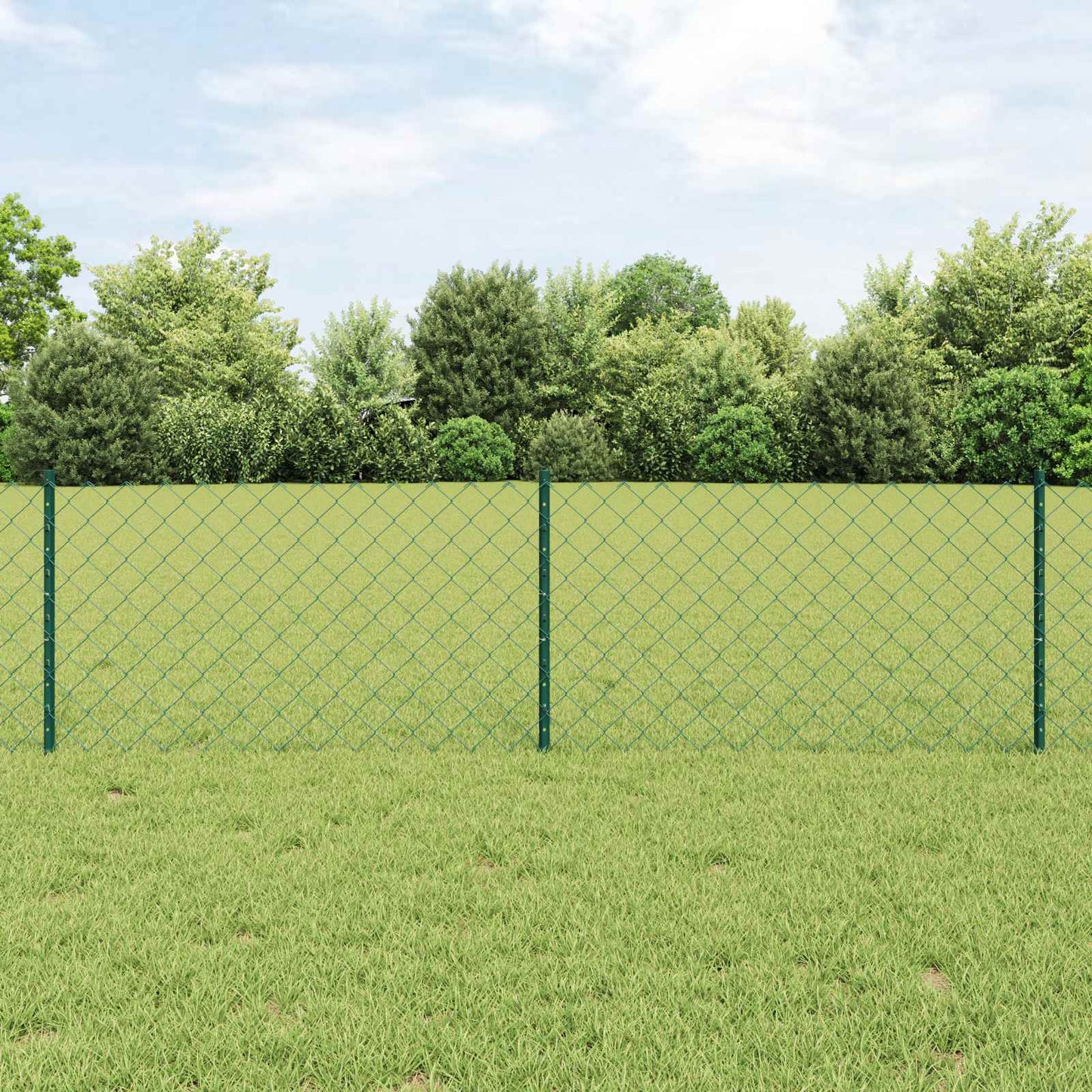 Fence with Post Green
