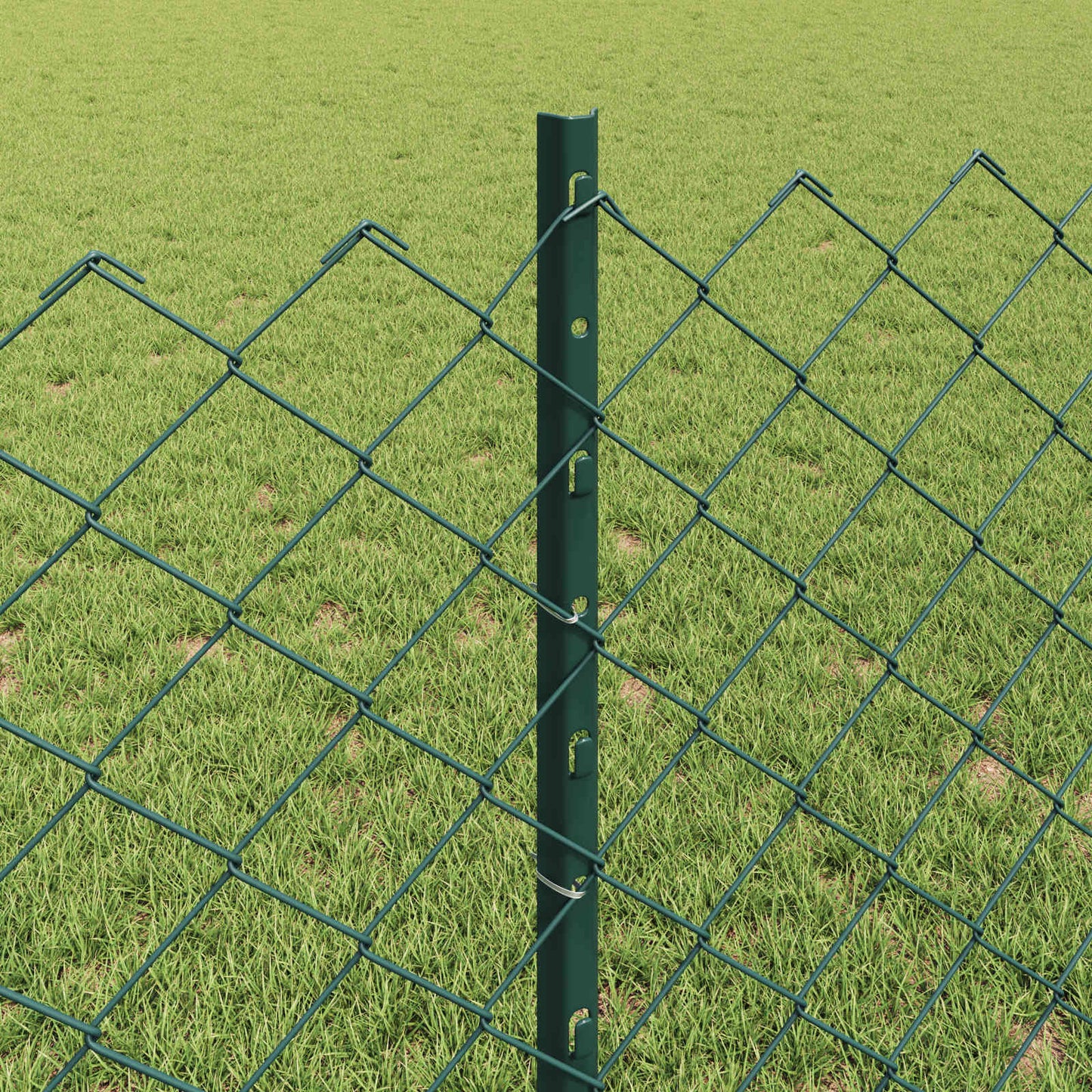 Fence with Post Green