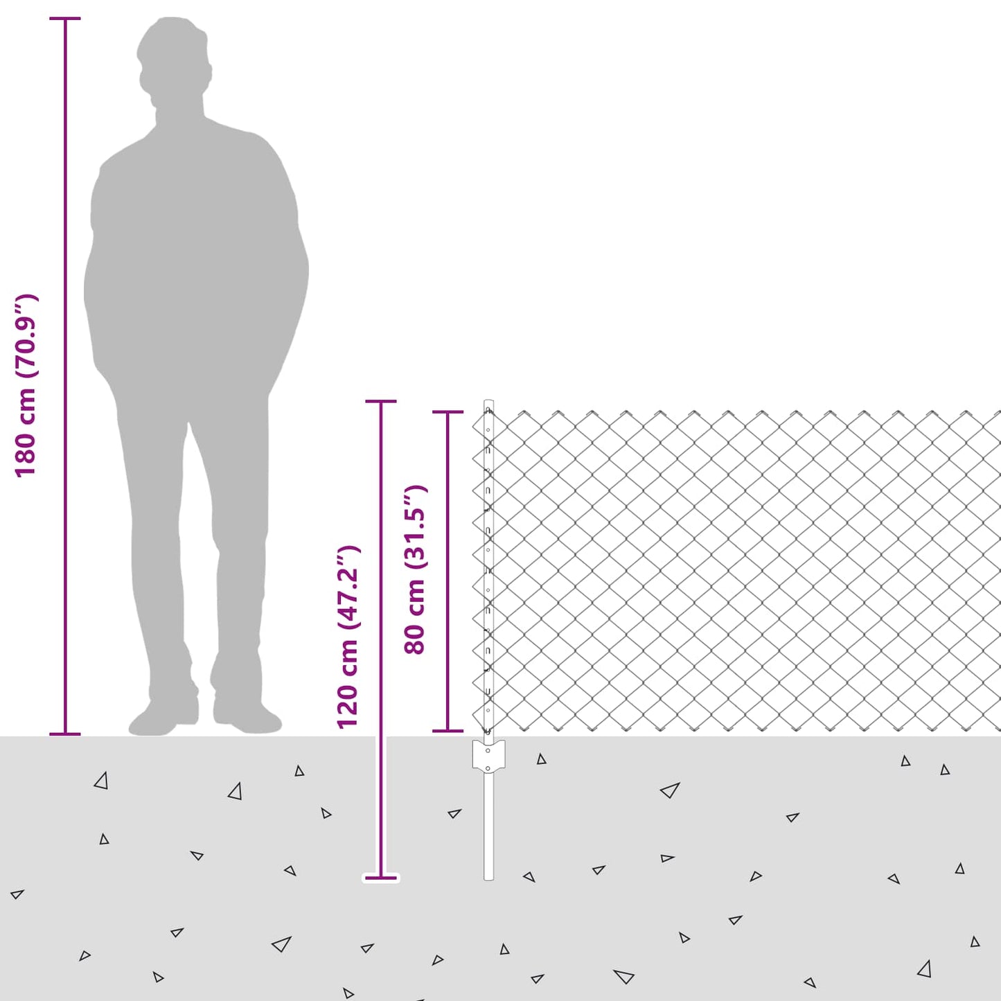 Fence with Post Green