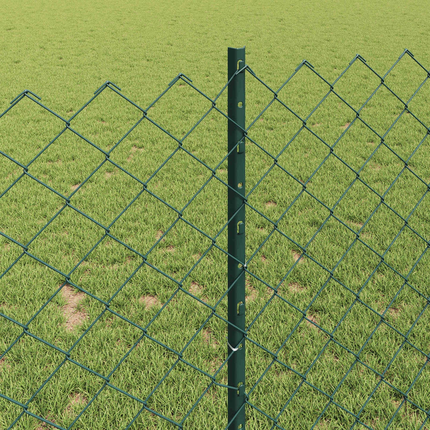 Fence with Post Green