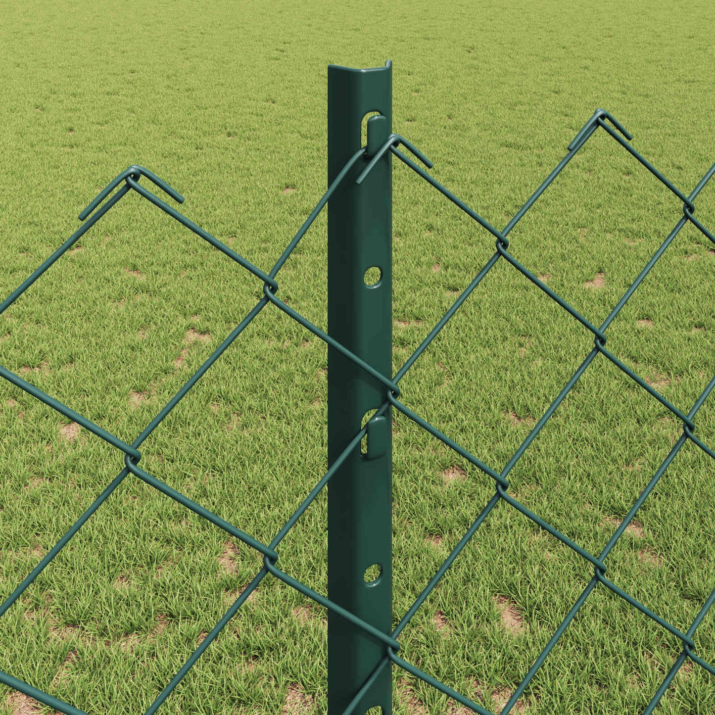 Fence with Post Green
