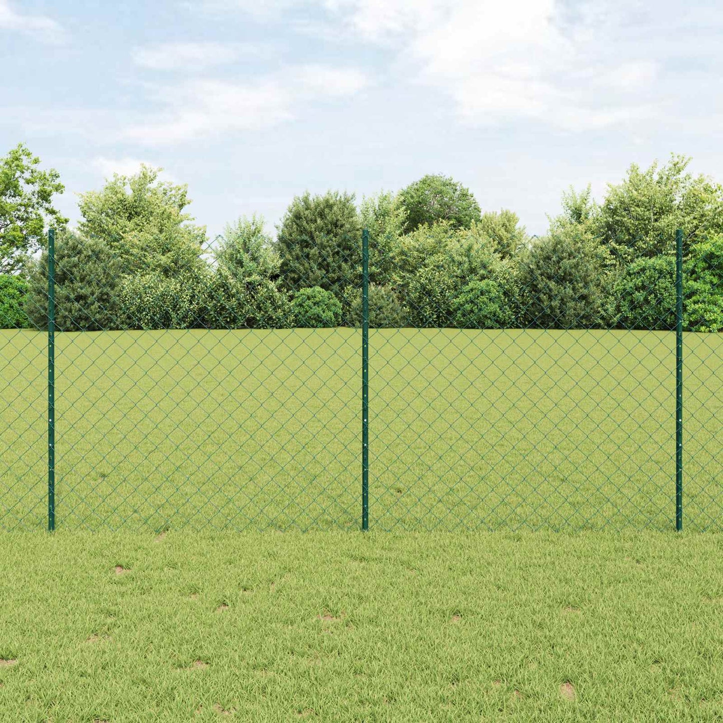 Fence with Post Green