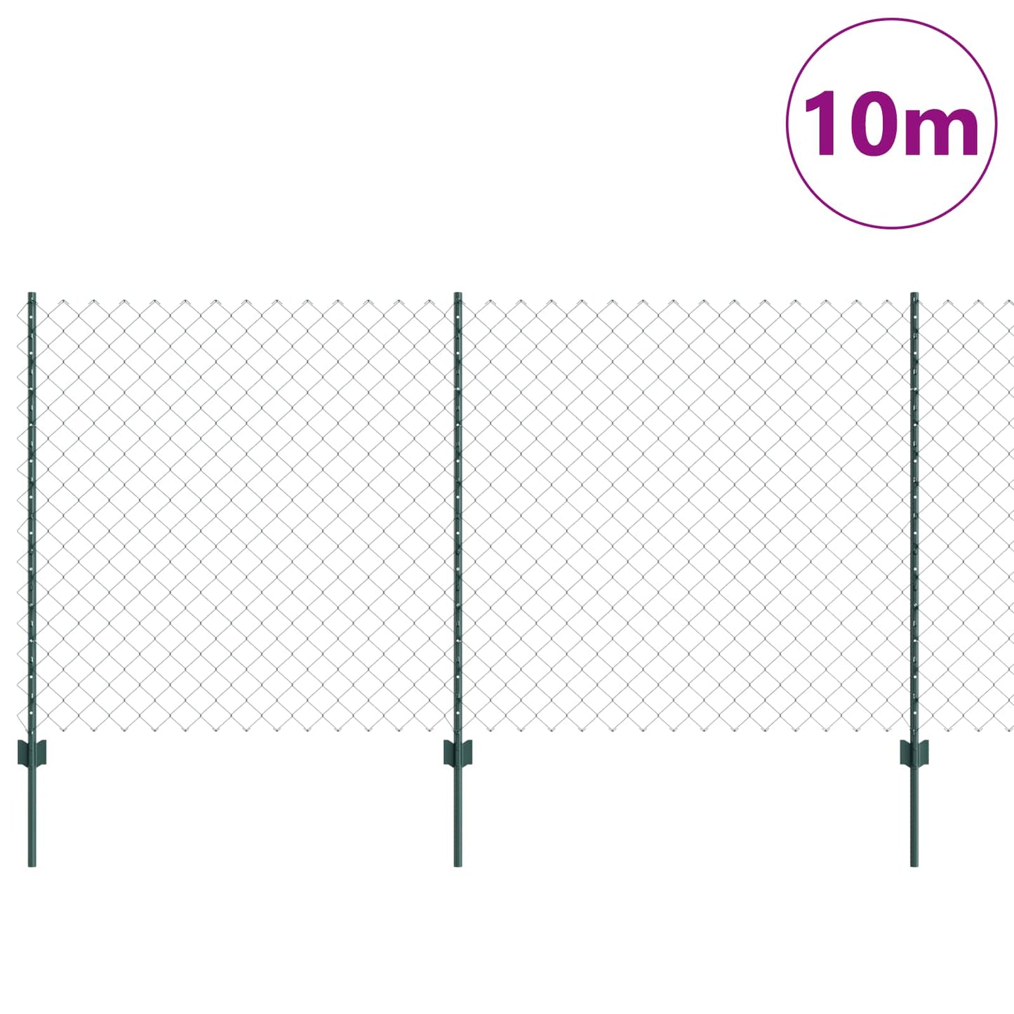 Fence with Post Green