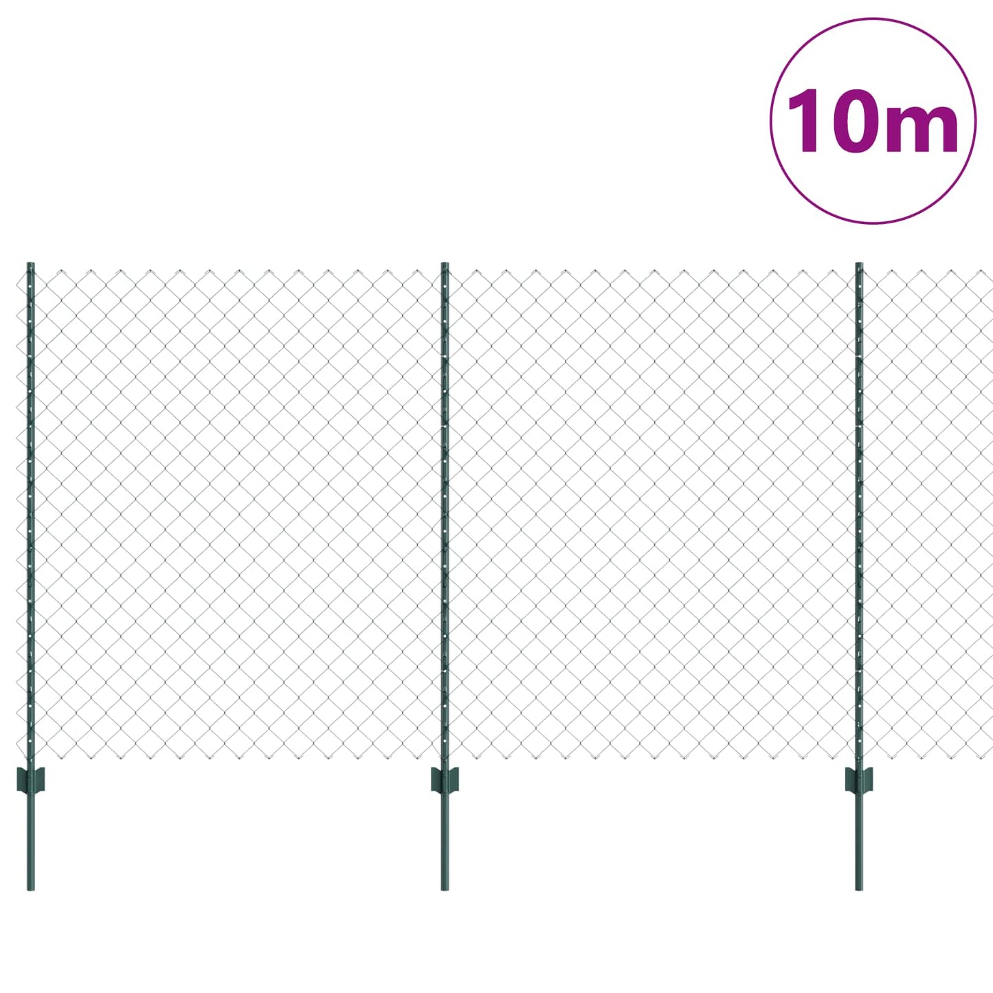 Fence with Post Green