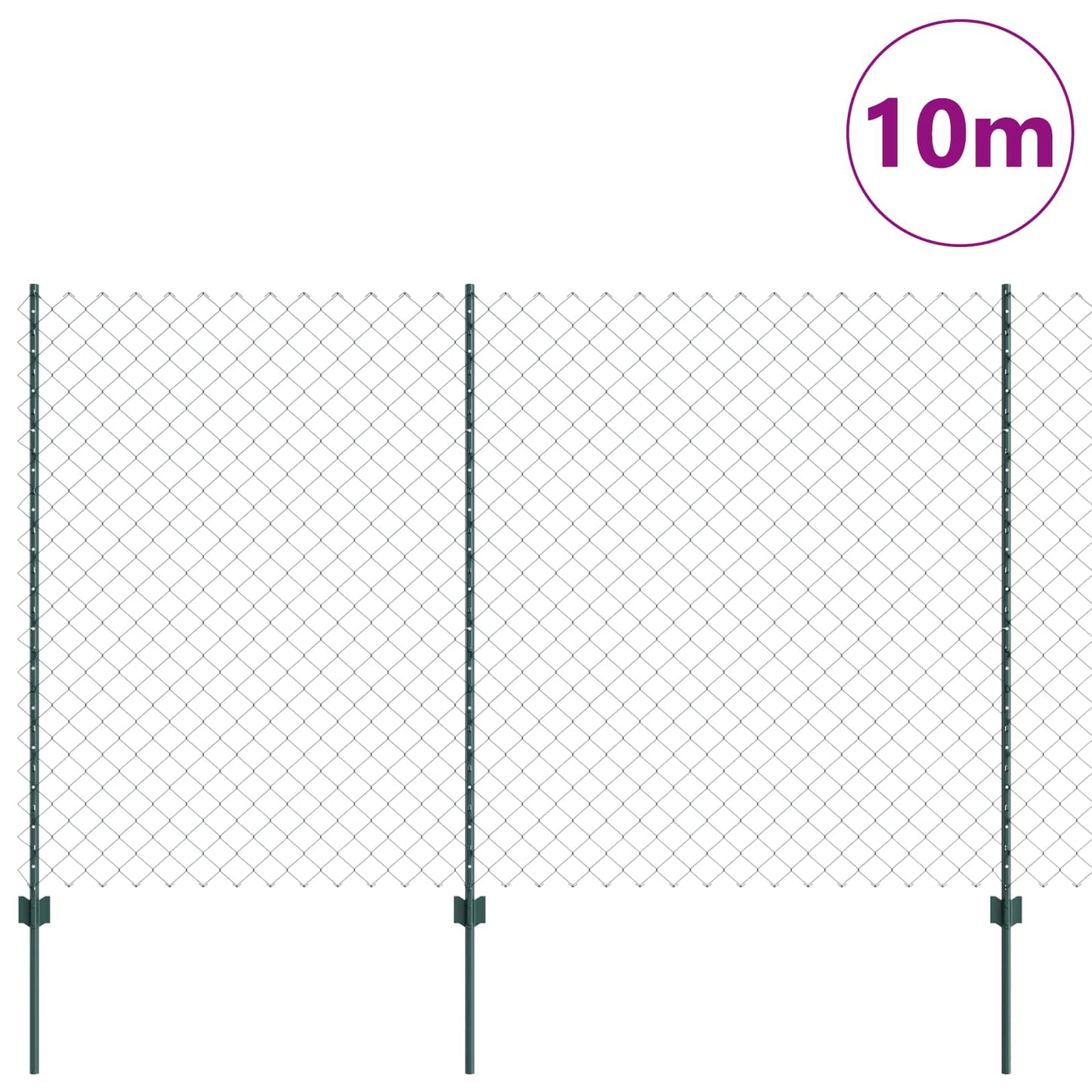 Fence with Post Green