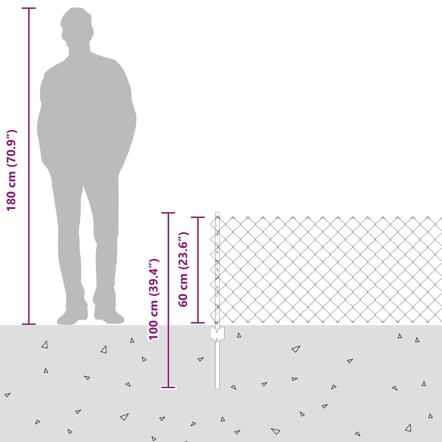 Fence with Post Green