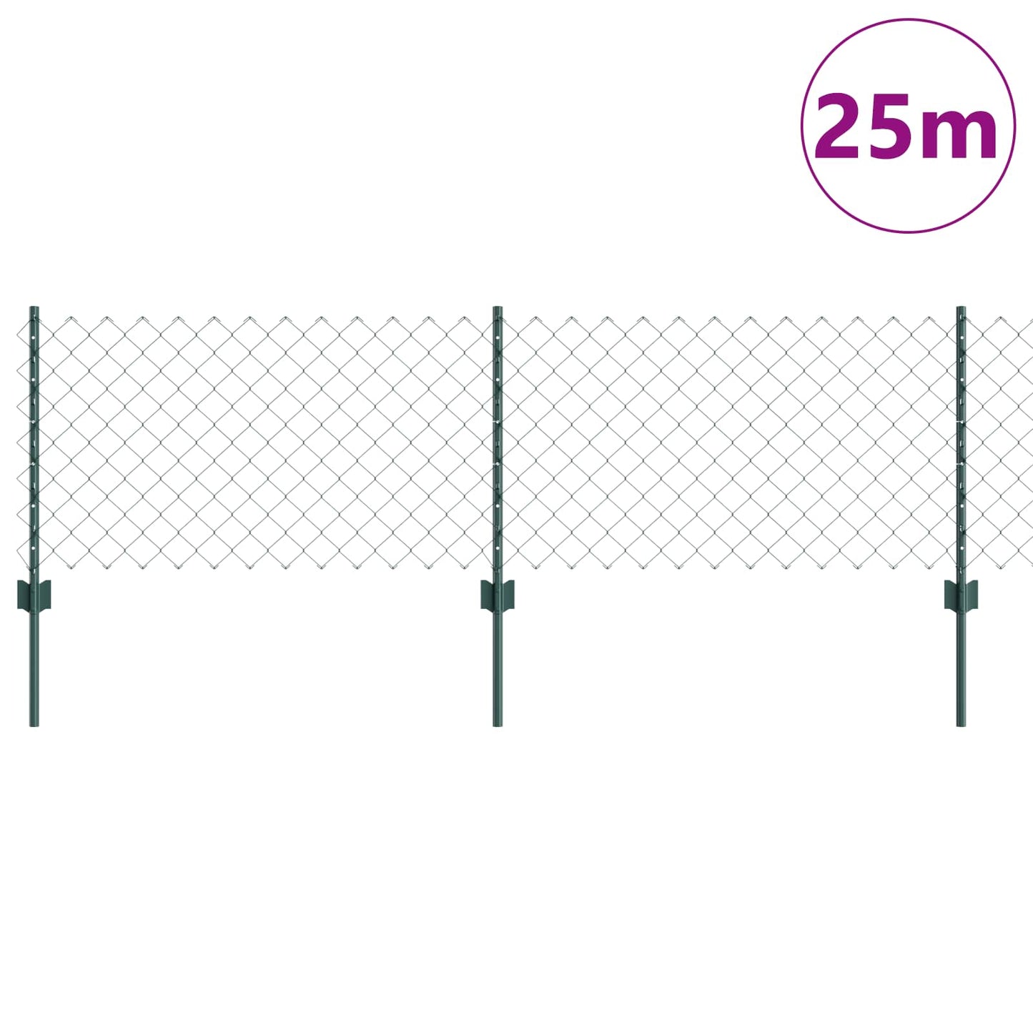 Fence with Post Green