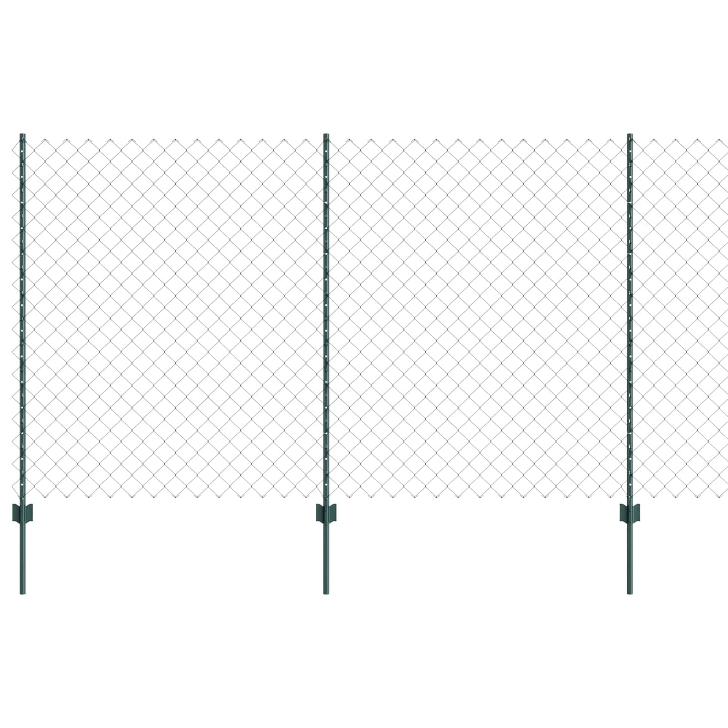Fence with Post Green