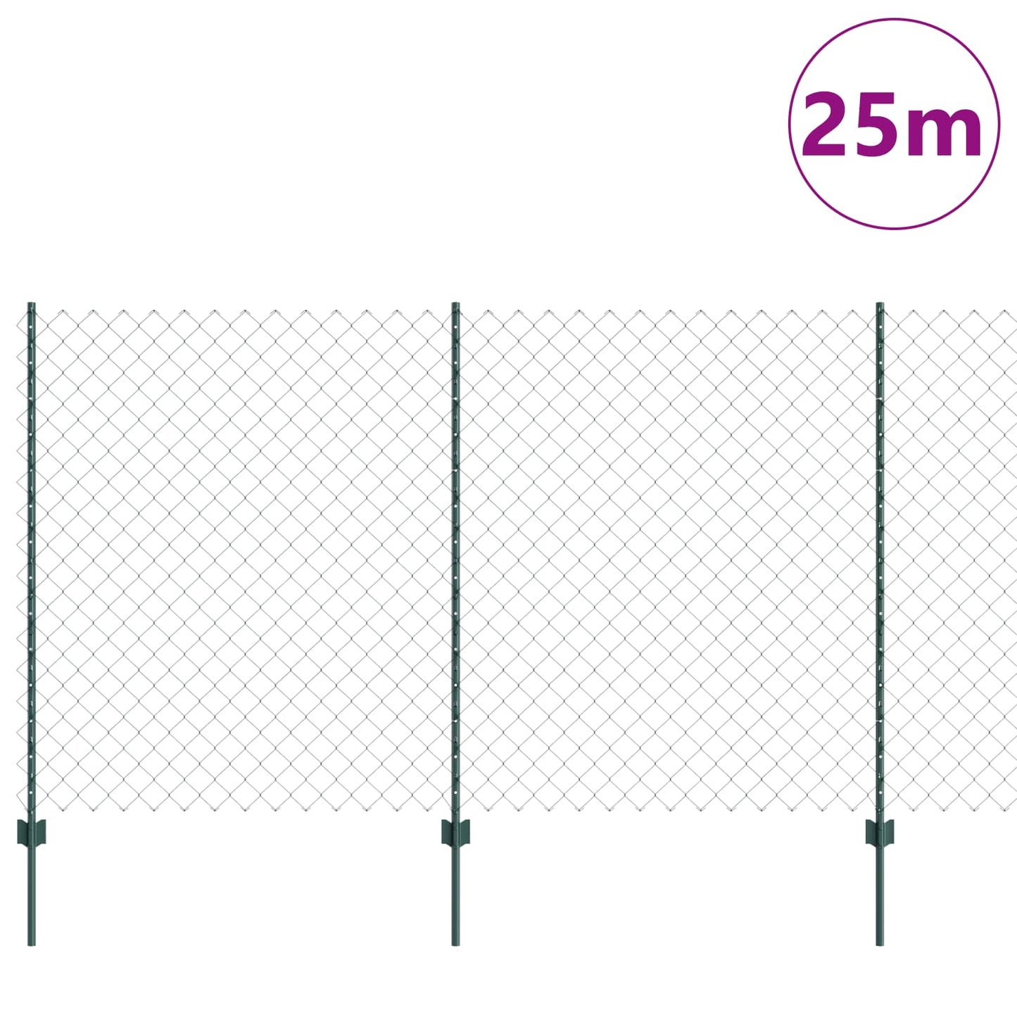 Fence with Post Green