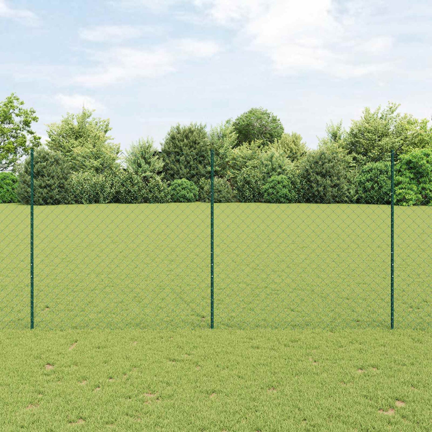 Fence with Post Green