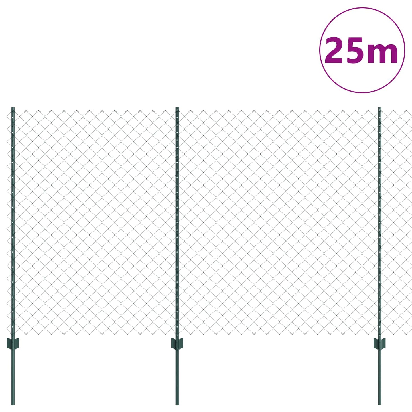 Fence with Post Green
