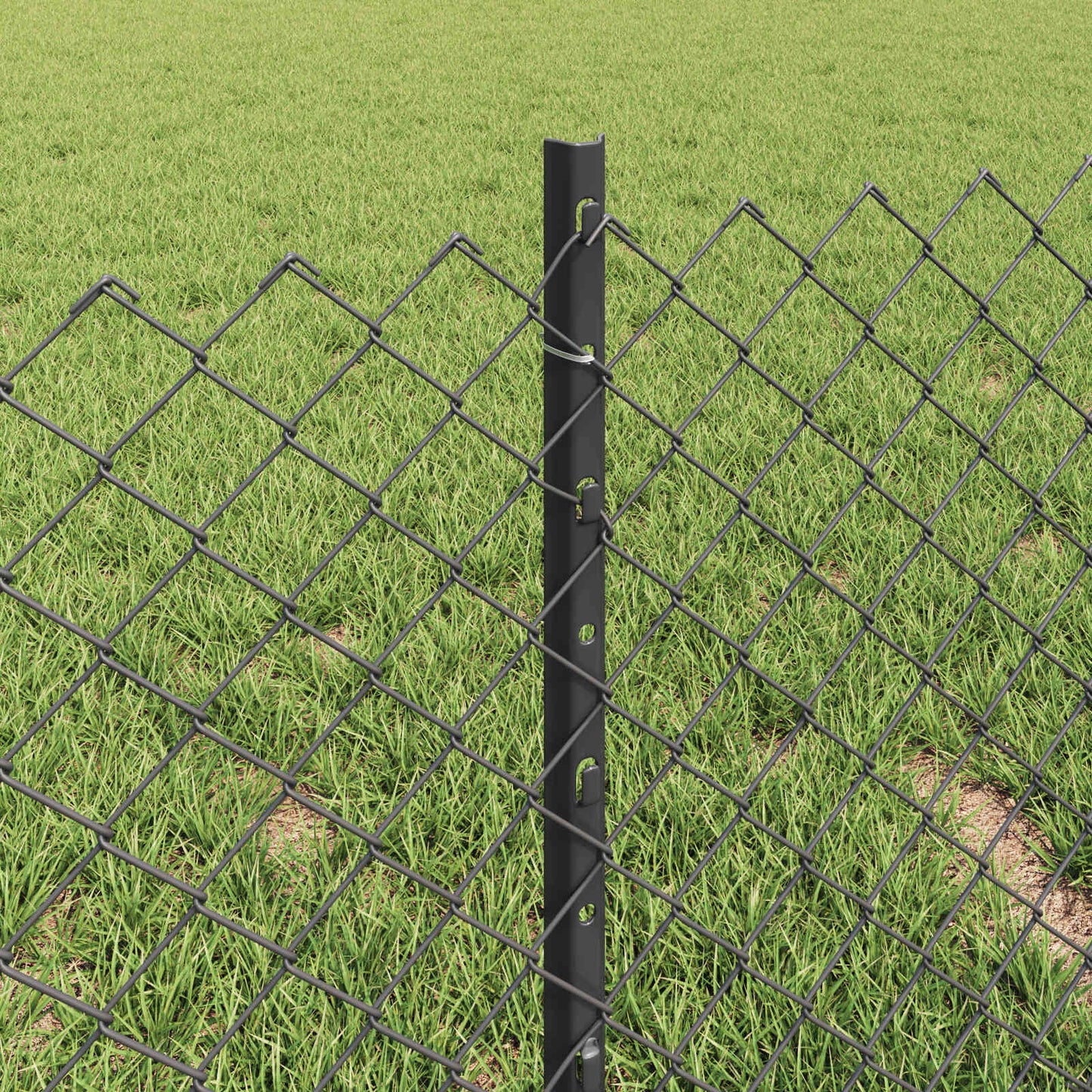 Fence with Post Grey