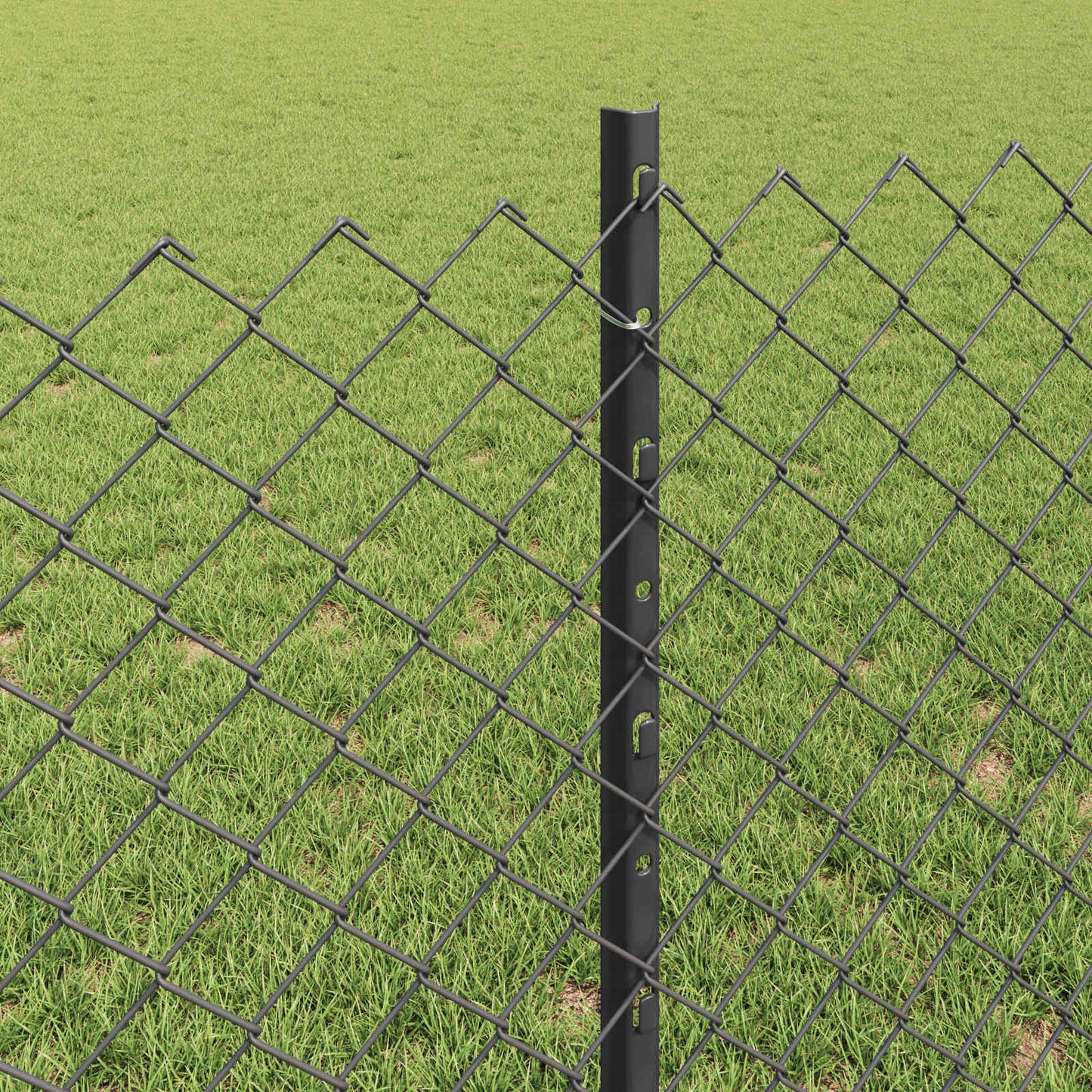 Fence with Post Grey