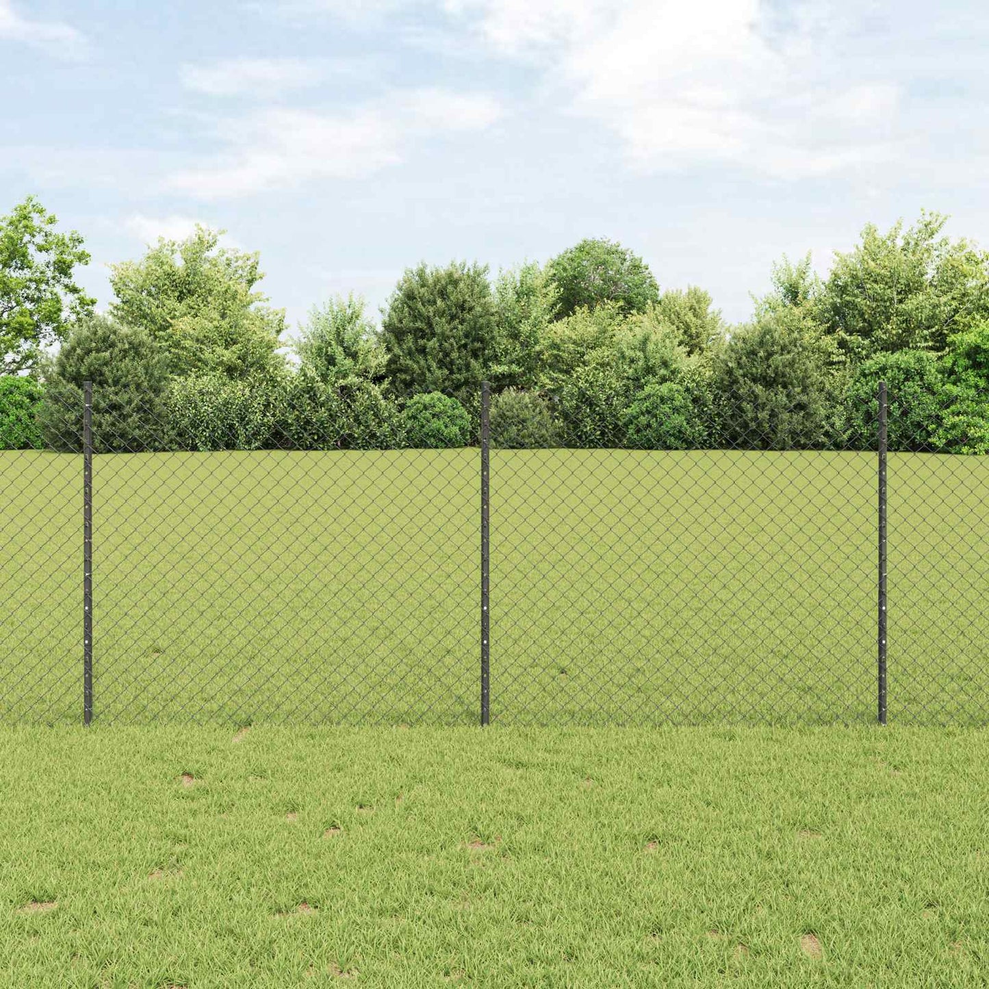 Fence with Post Grey
