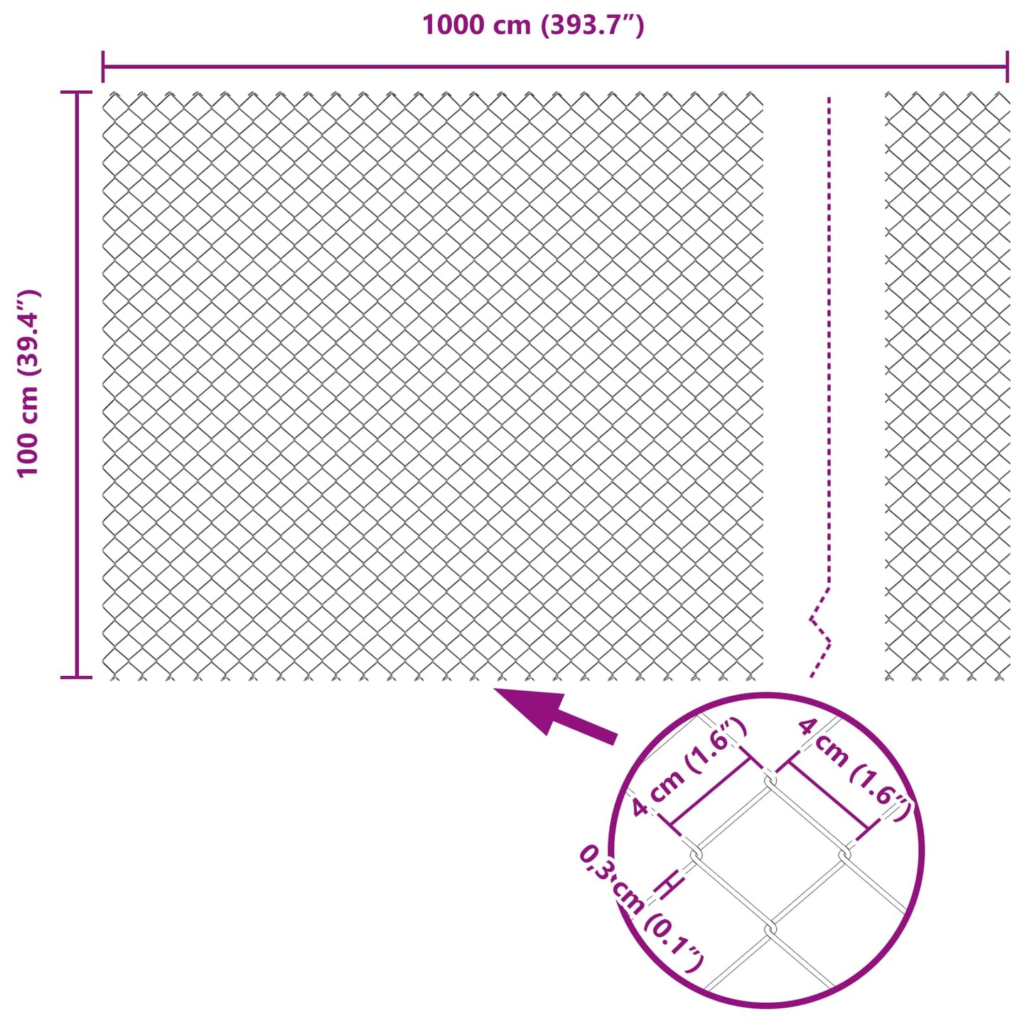 Fence with Post Grey