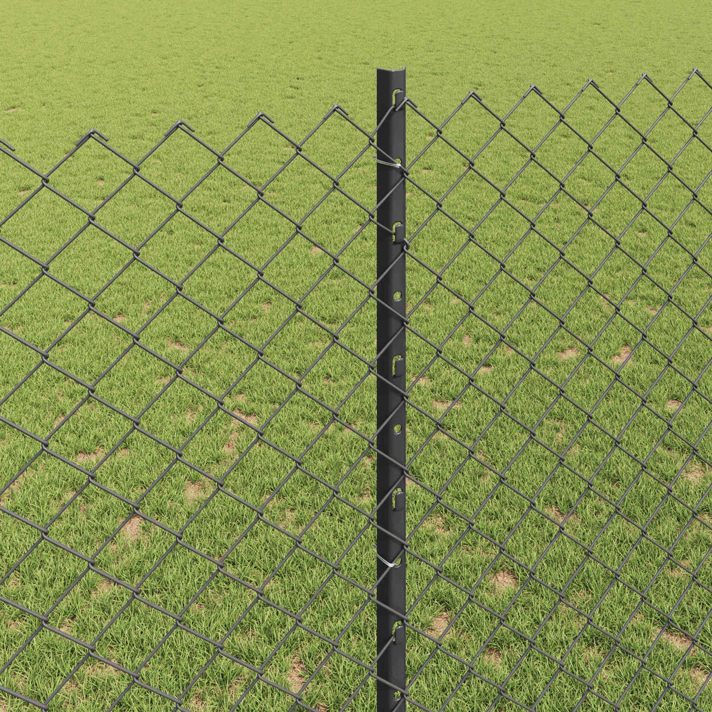 Fence with Post Grey