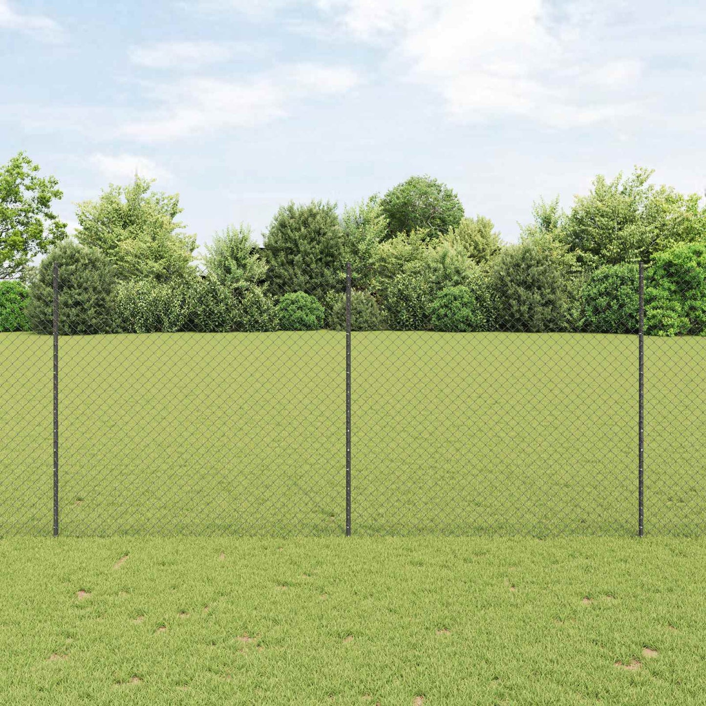 Fence with Post Grey