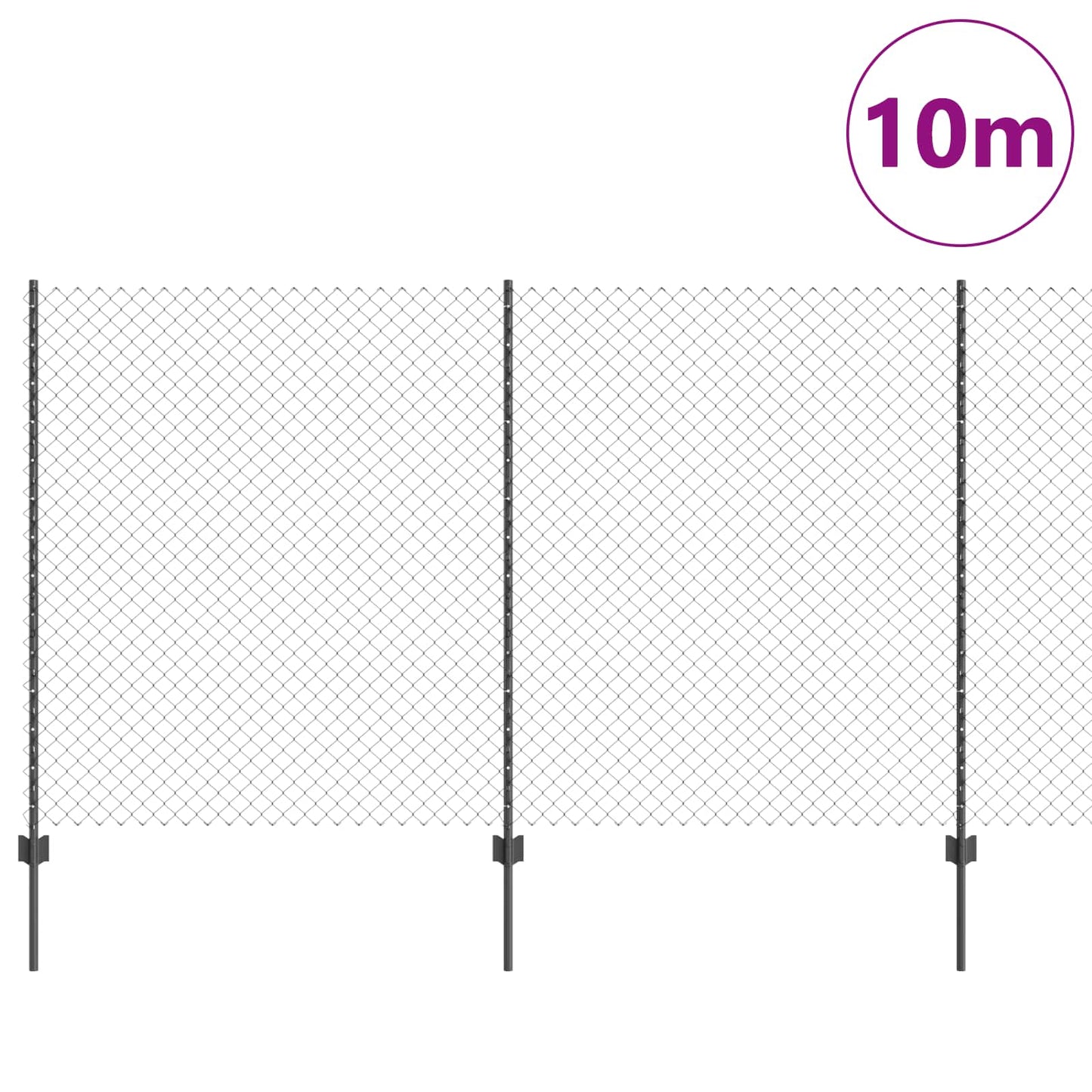 Fence with Post Grey