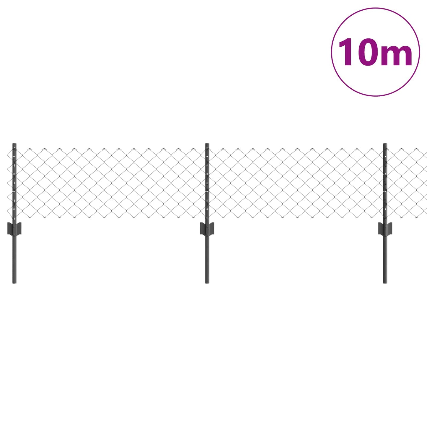 Fence with Post Grey