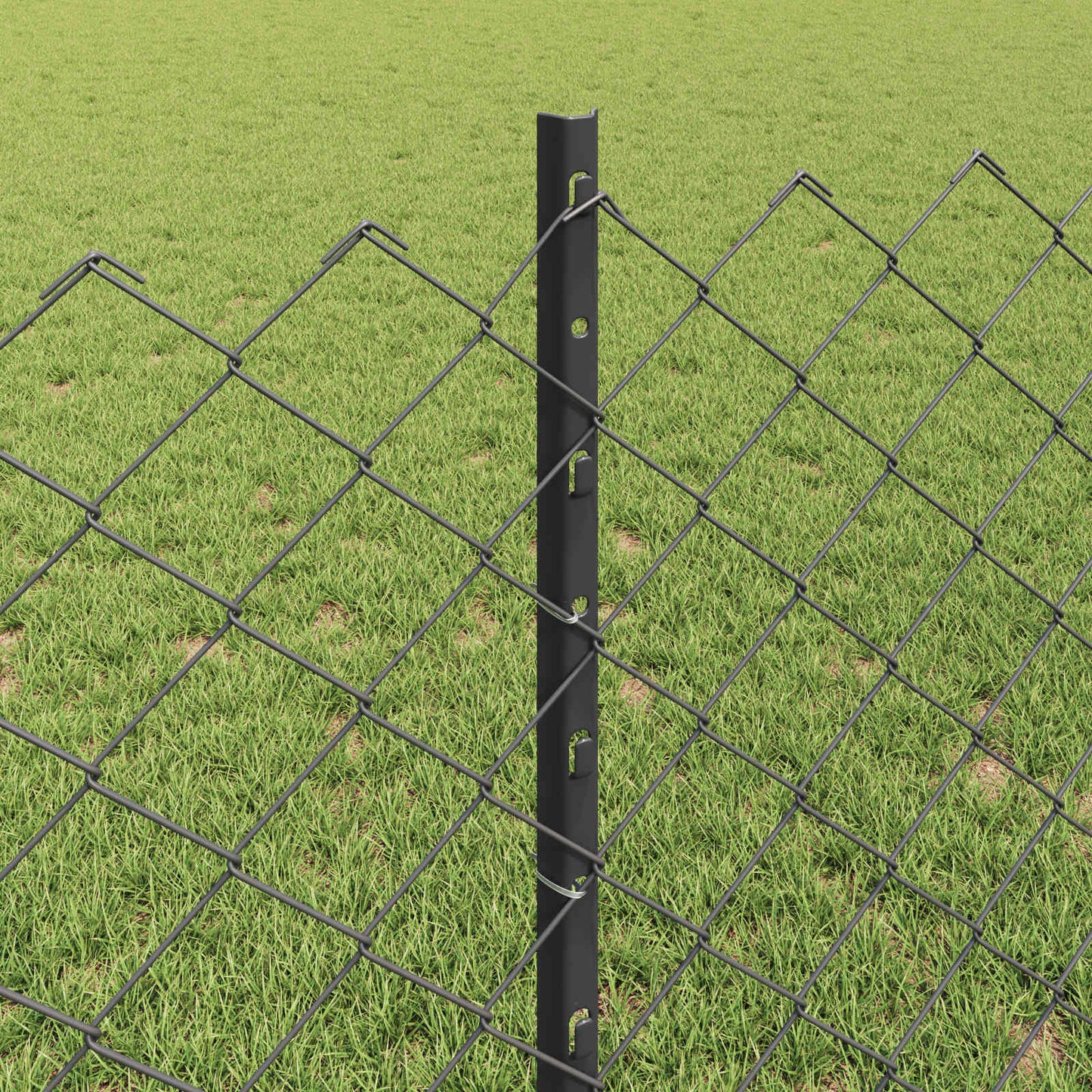 Fence with Post Grey