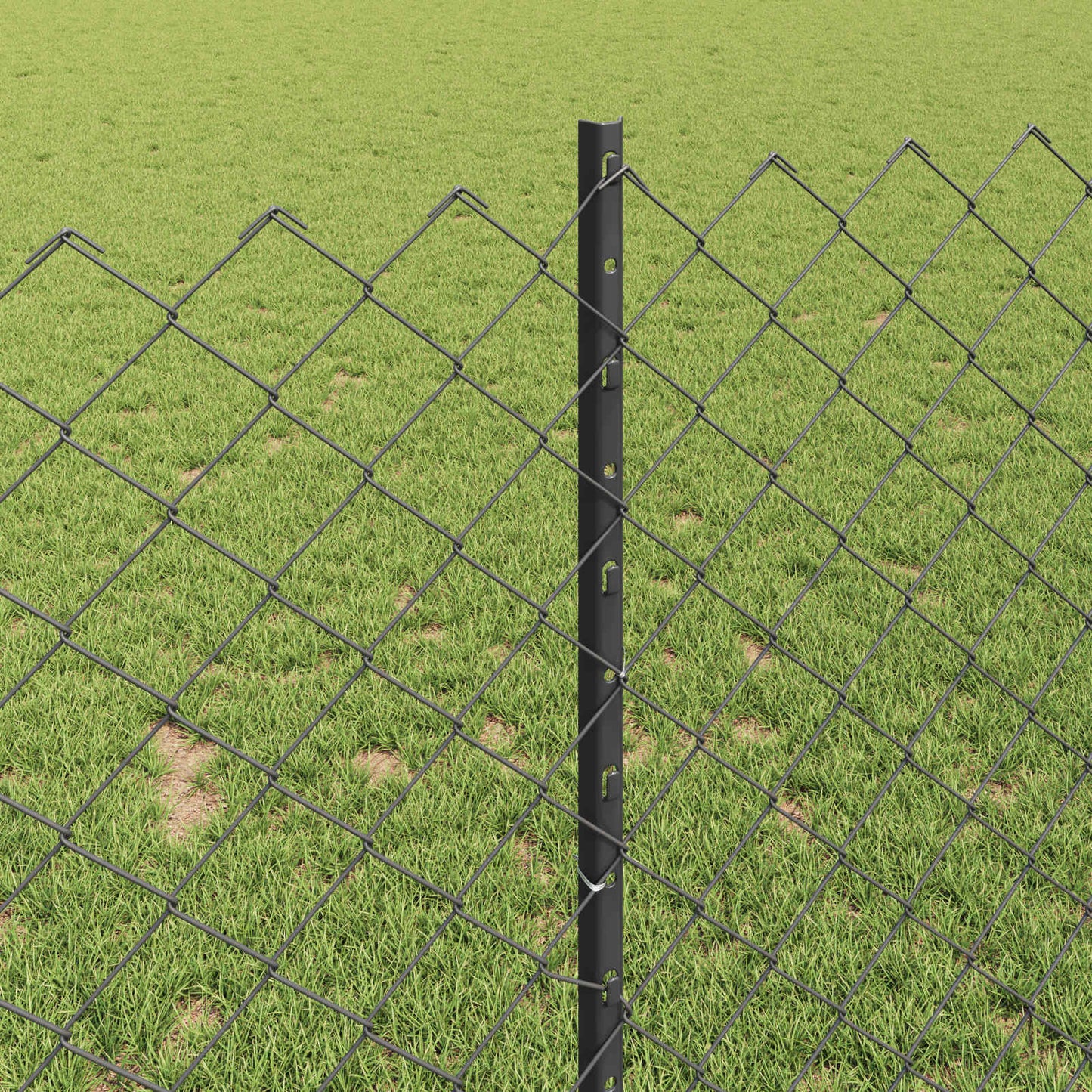 Fence with Post Grey