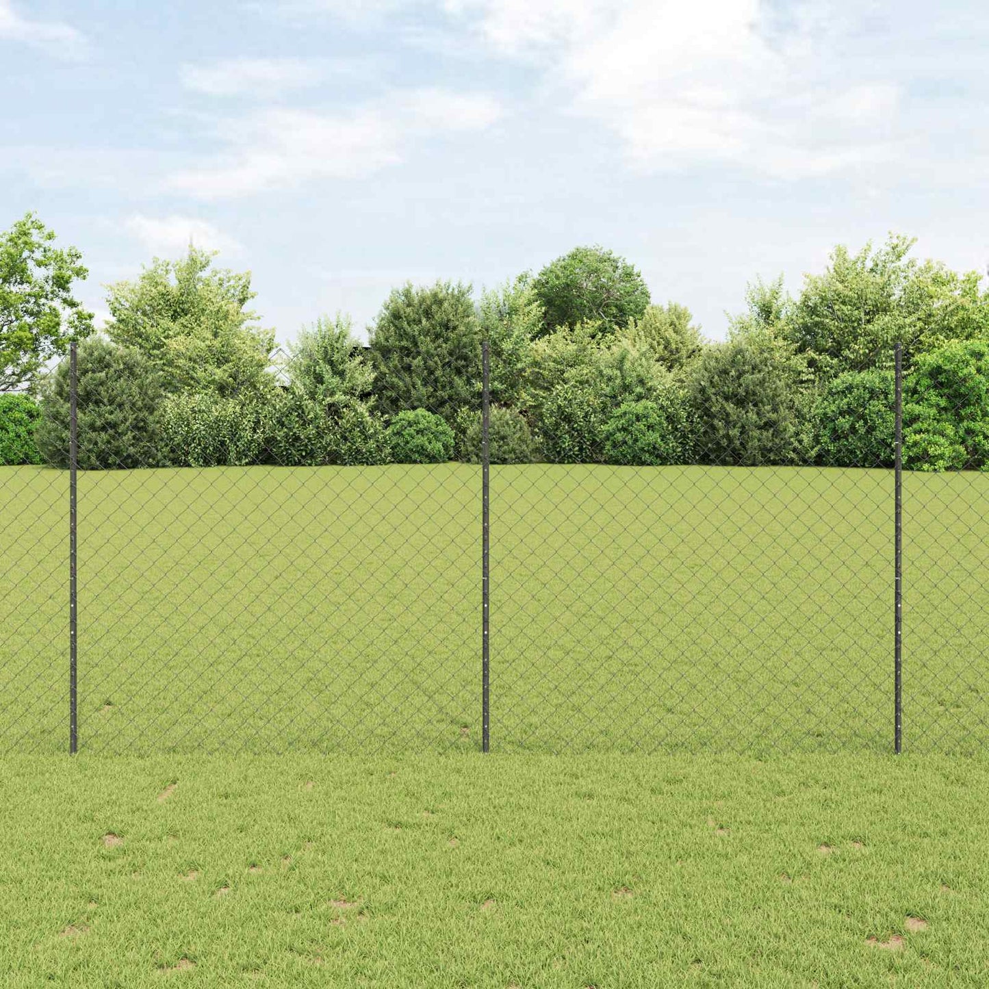 Fence with Post Grey
