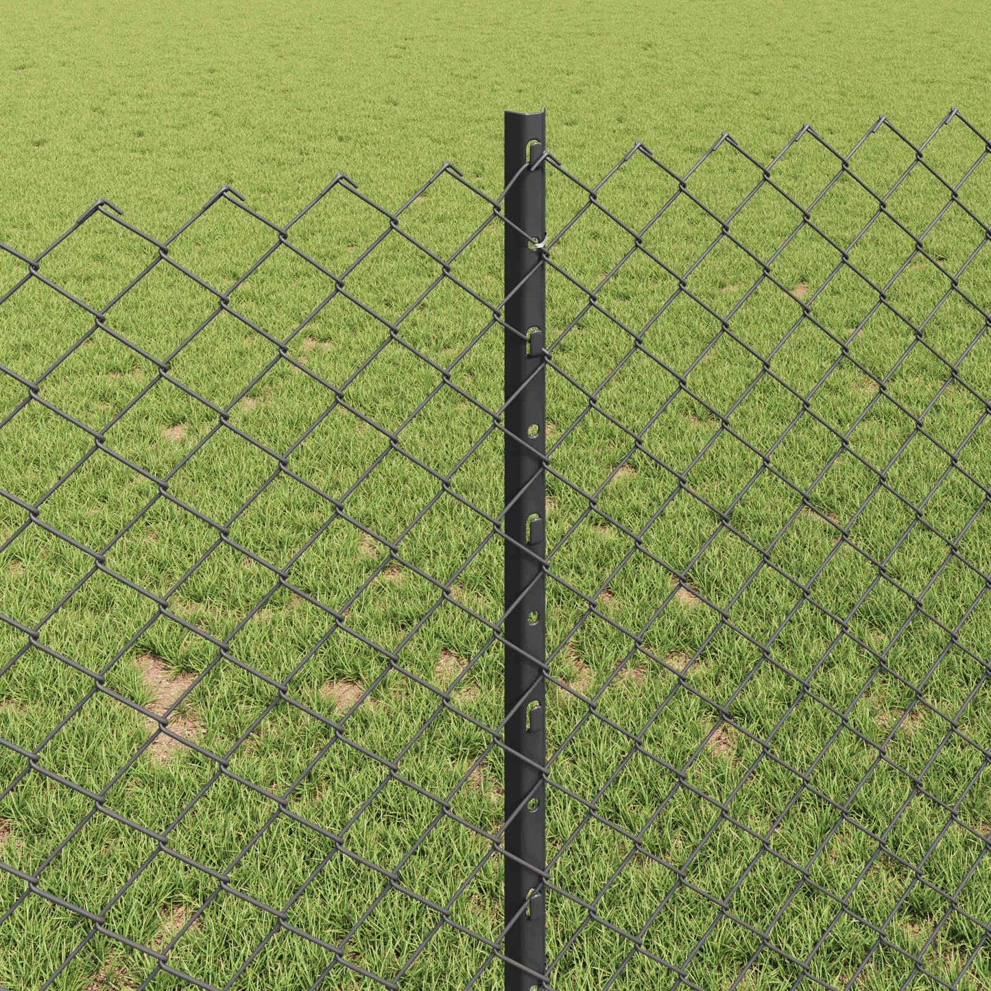 Fence with Post Grey