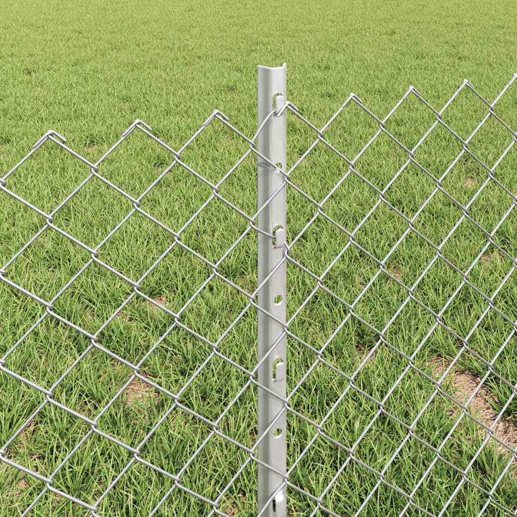 Chain Link Fence with Post 10 x 0.4 m (W x H)