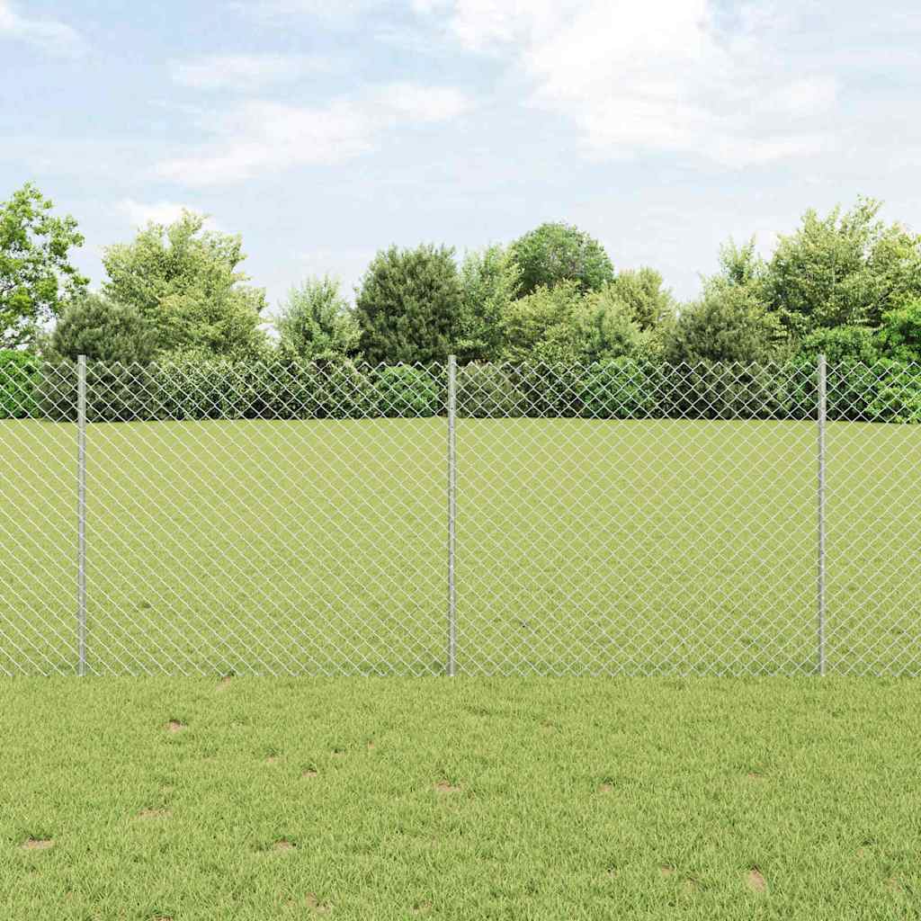 Fence with Post Silver
