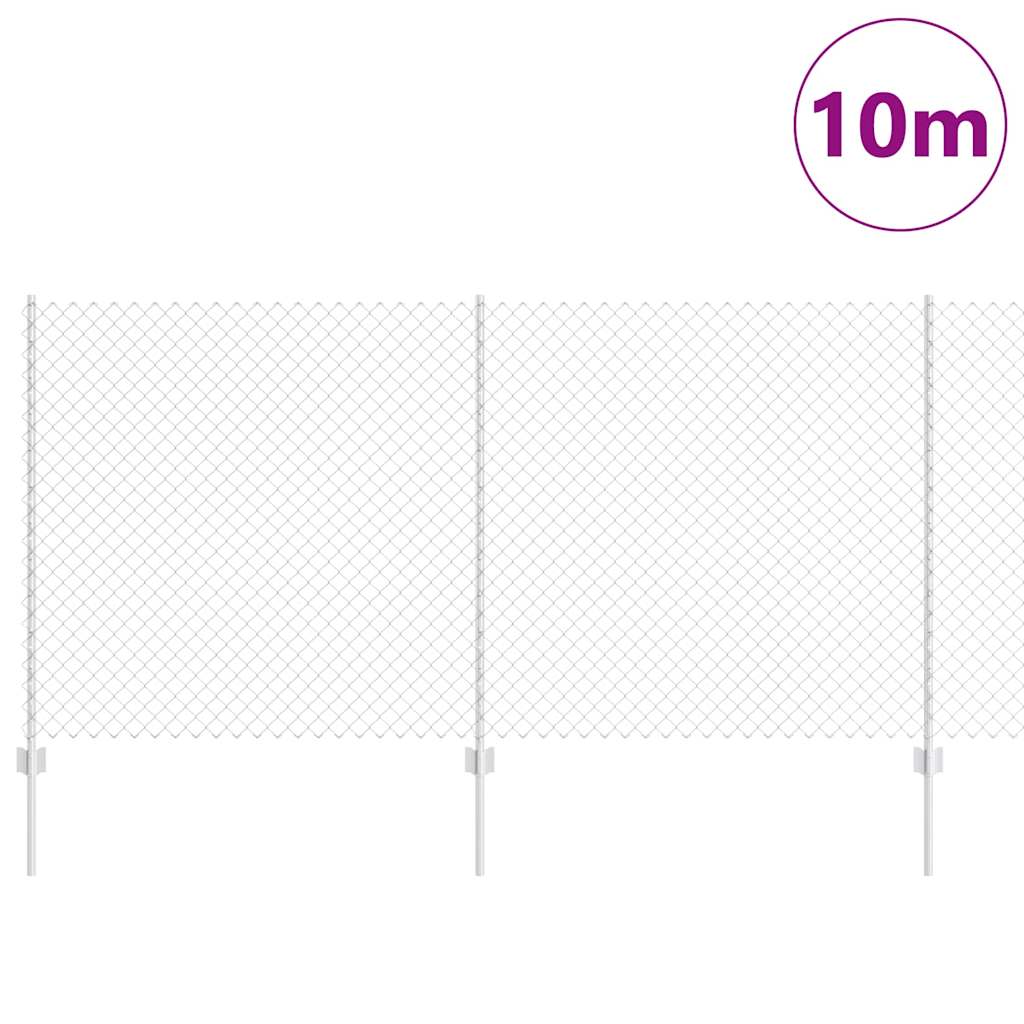 Chain Link Fence with Post 10 x 1.2 m (W x H)