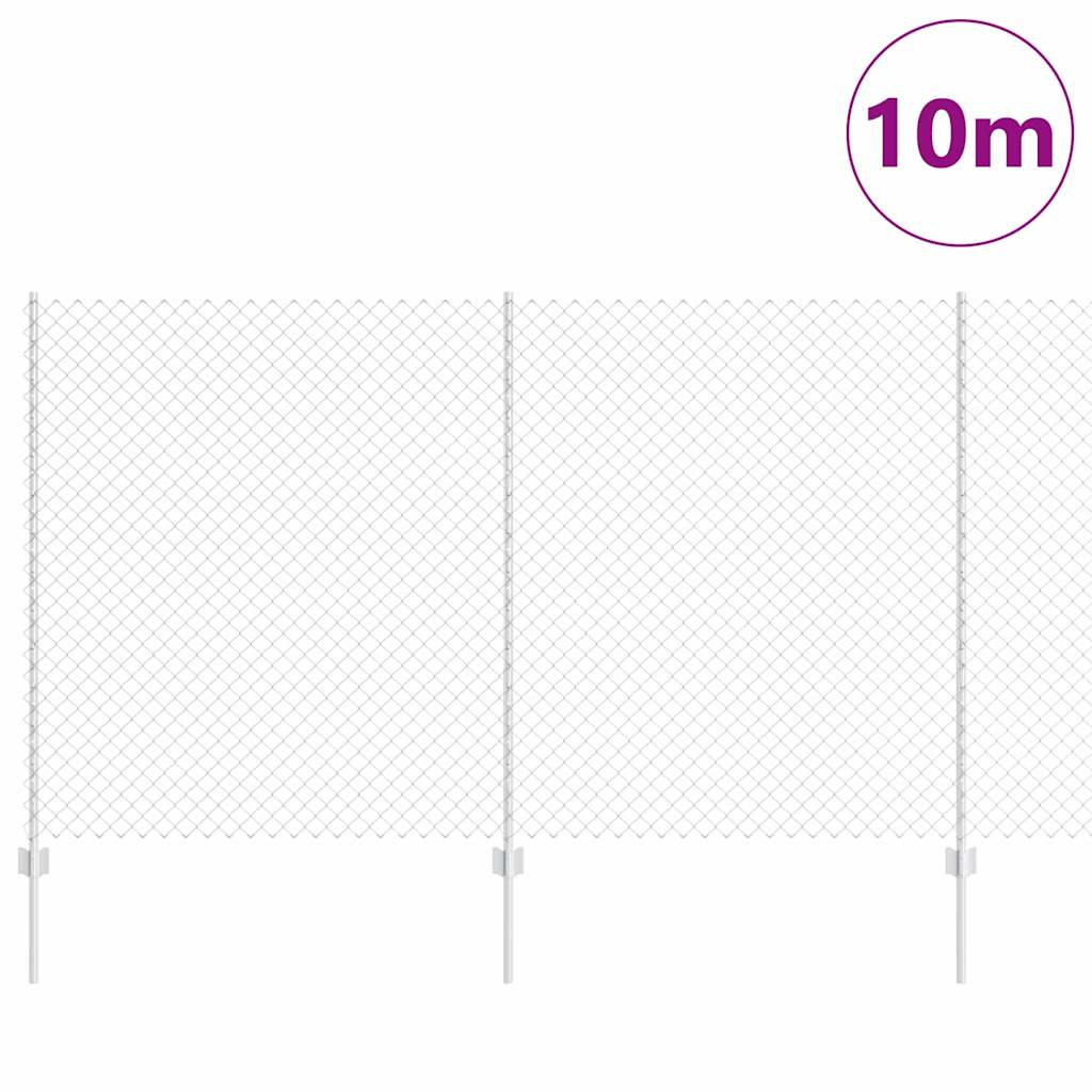 Chain Link Fence with Post 10 x 1.4 m (W x H)