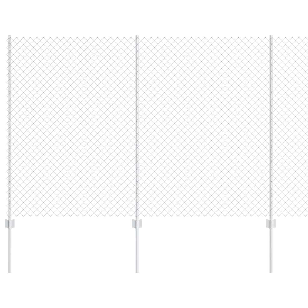 Fence with Post Silver