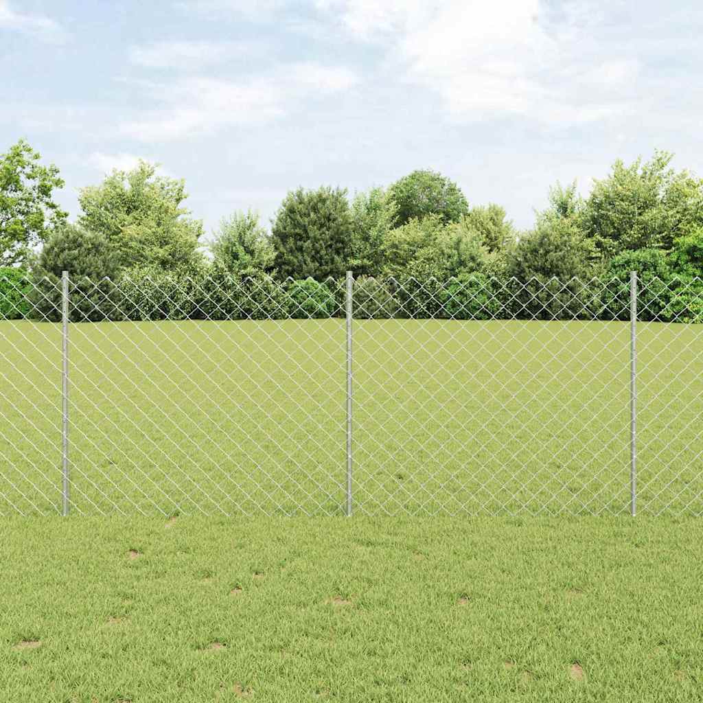 Fence with Post Silver