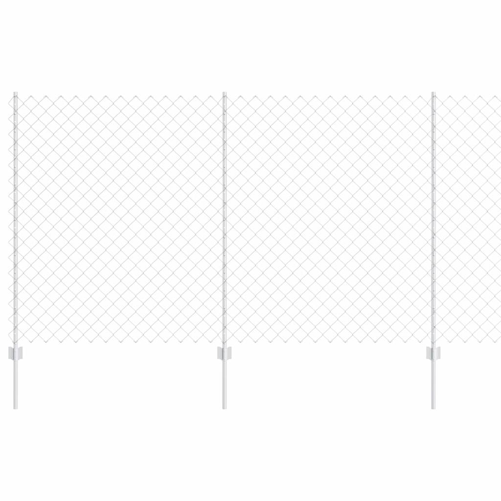 Fence with Post Silver