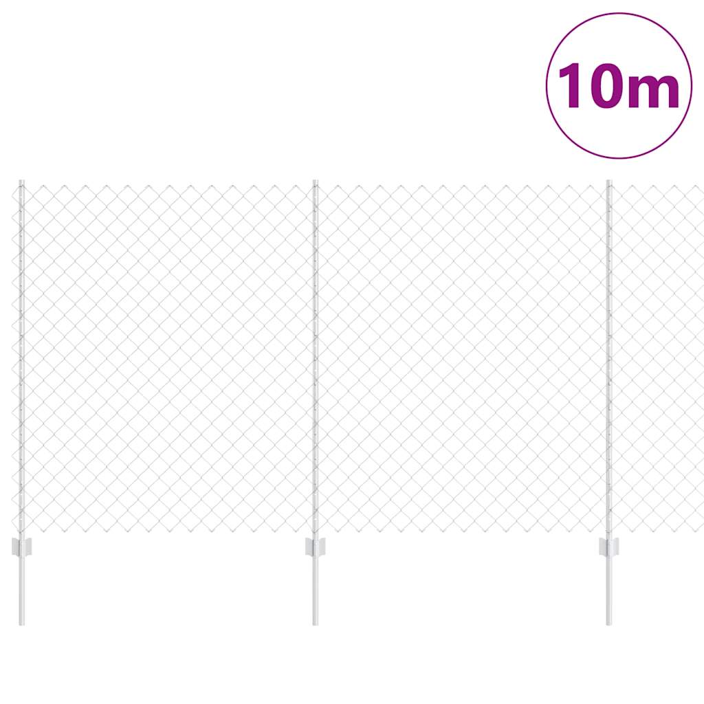 Fence with Post Silver