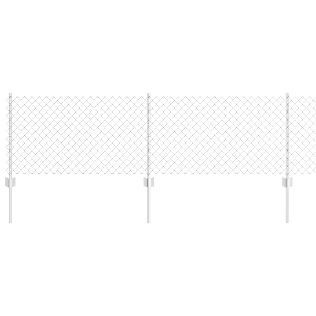 Fence with Post Silver