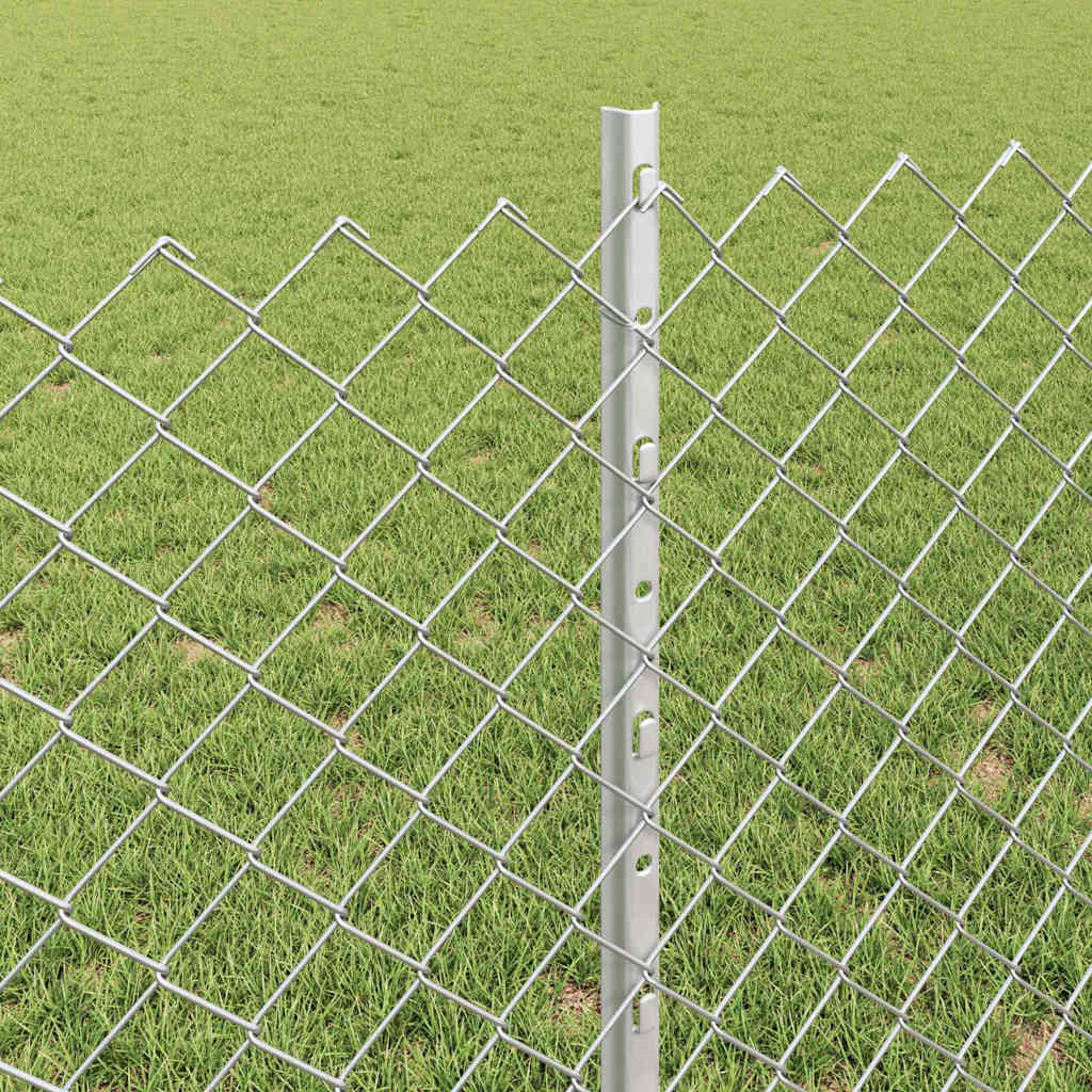 Chain Link Fence with Post 25 x 0.8 m (W x H)