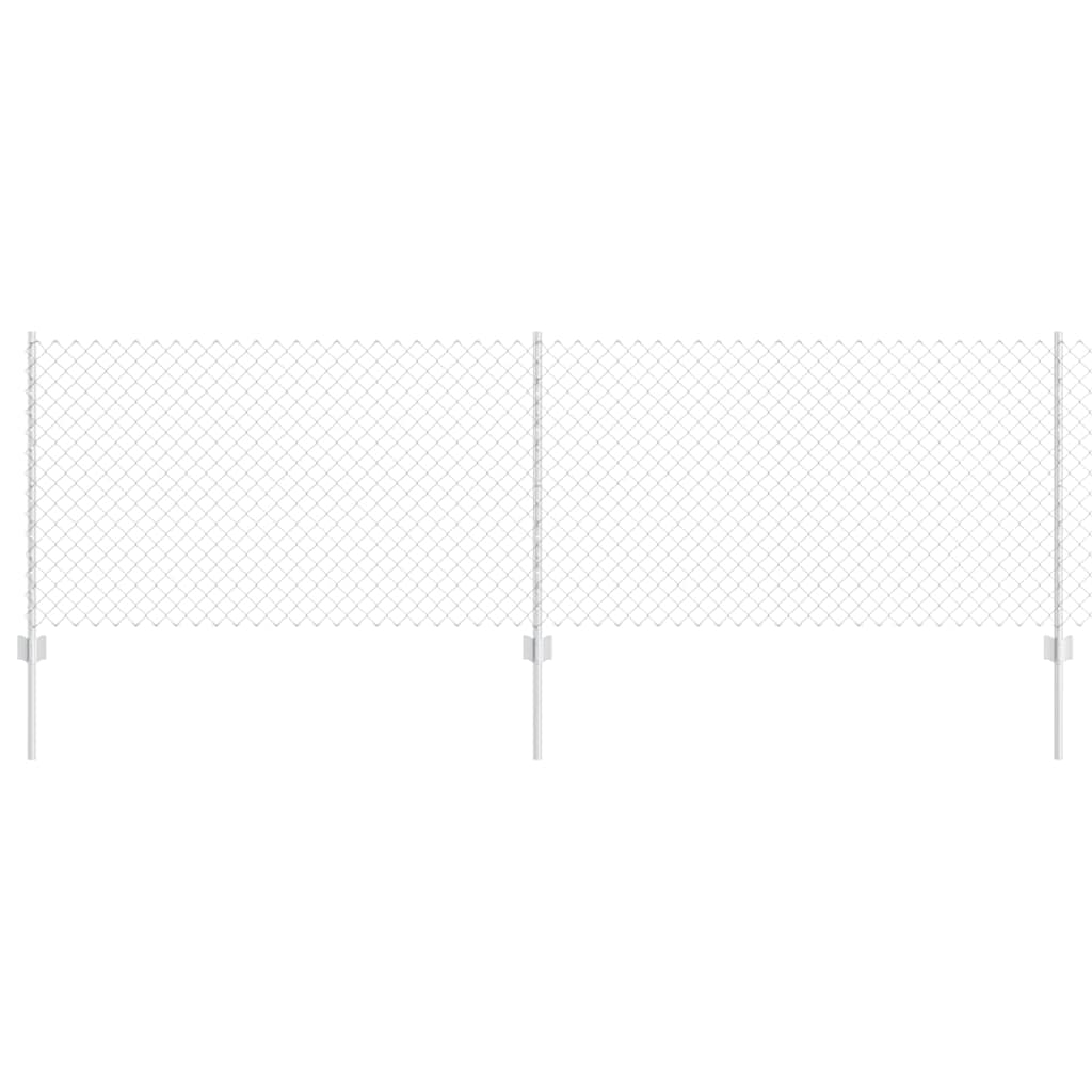 Chain Link Fence with Post 25 x 0.8 m (W x H)