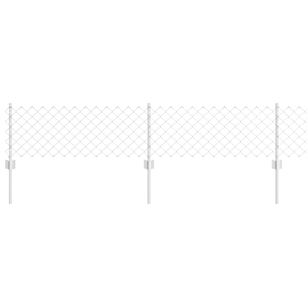 Fence with Post Silver