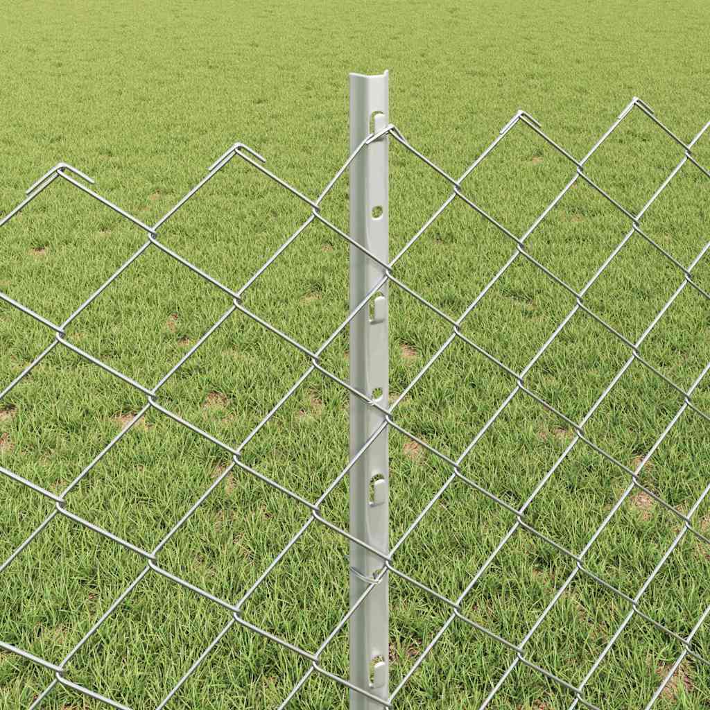 Chain Link Fence with Post 25 x 0.8 m (W x H)