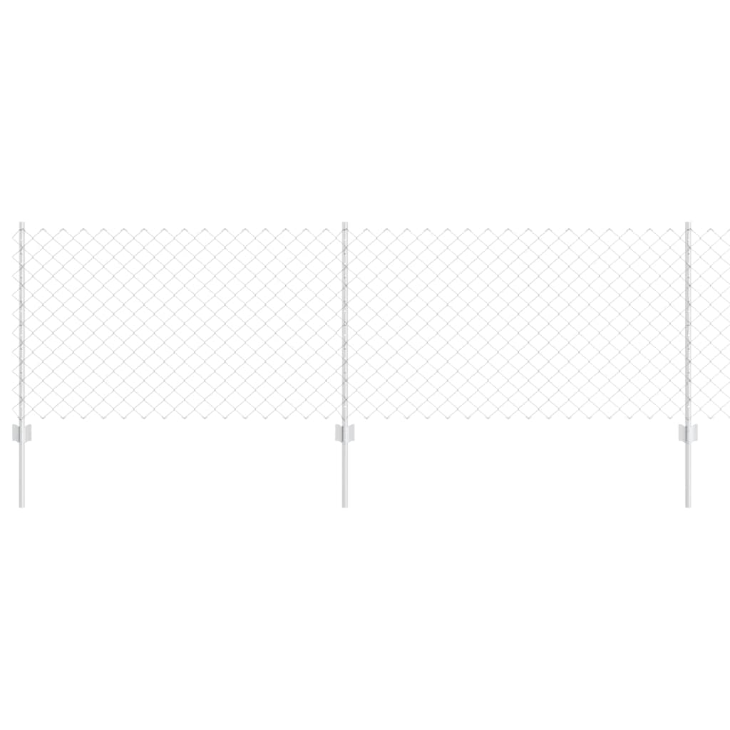 Chain Link Fence with Post 25 x 0.8 m (W x H)