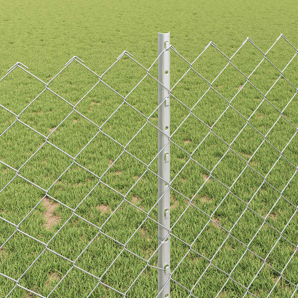 Chain Link Fence with Post 25 x 1 m (W x H)