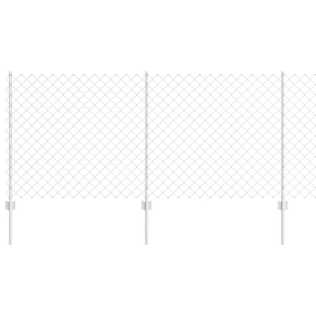 Chain Link Fence with Post 25 x 1 m (W x H)