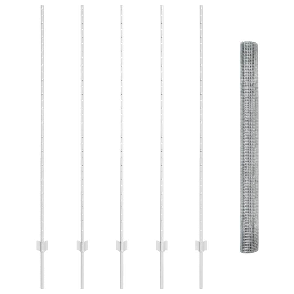 Fence with Post Silver